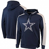 Men's Dallas Cowboys NFL Pro Line Westview Pullover Hoodie Navy,baseball caps,new era cap wholesale,wholesale hats